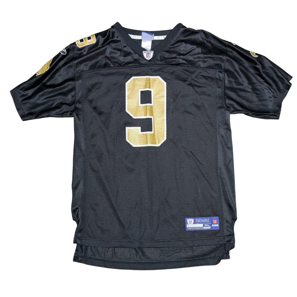 Reebok New Orleans Drew Brees #9 NFL Football Jersey Boys XL